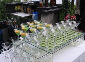 Lime Martini Table - Event Catering